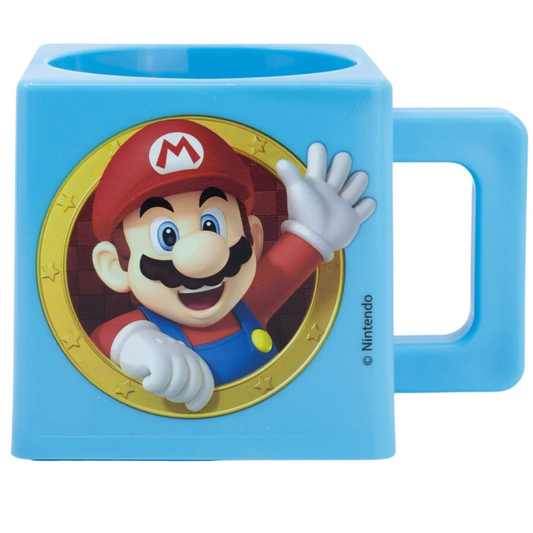 Tazon Plastico Cuadrado Super Mario 290ml