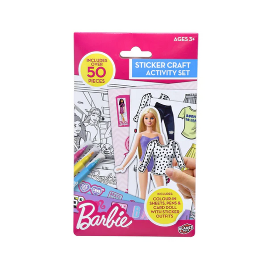 Set De Actividades Con Stickers De Barbie