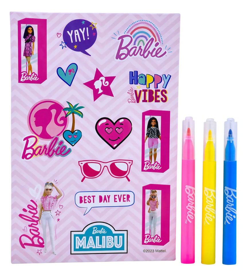 Set De Actividades Con Stickers De Barbie