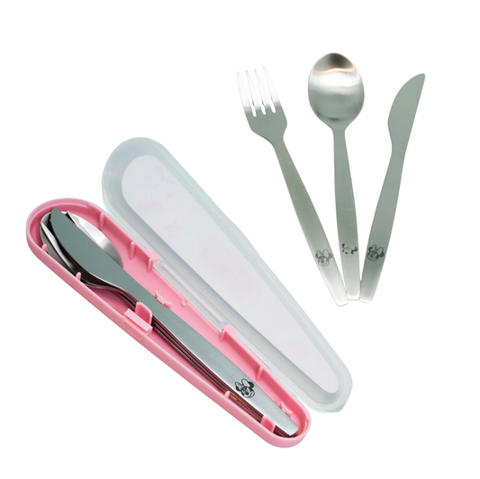 x Mayor Set Tenedor y Cuchara Summer Mickey y Minnie Disney