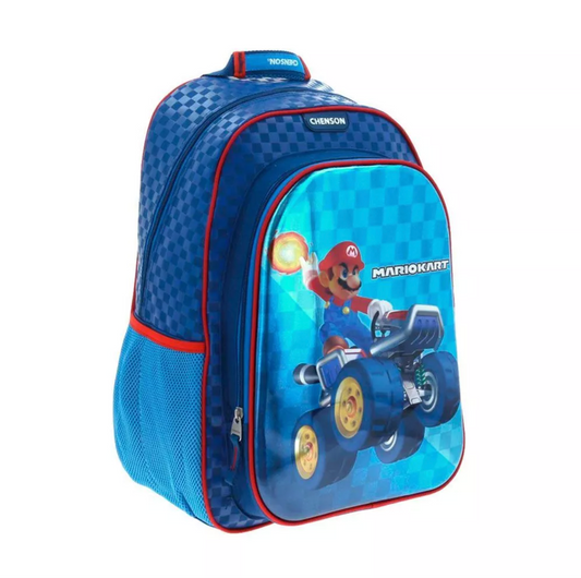 Mochila Infantil Mario Kart Azul