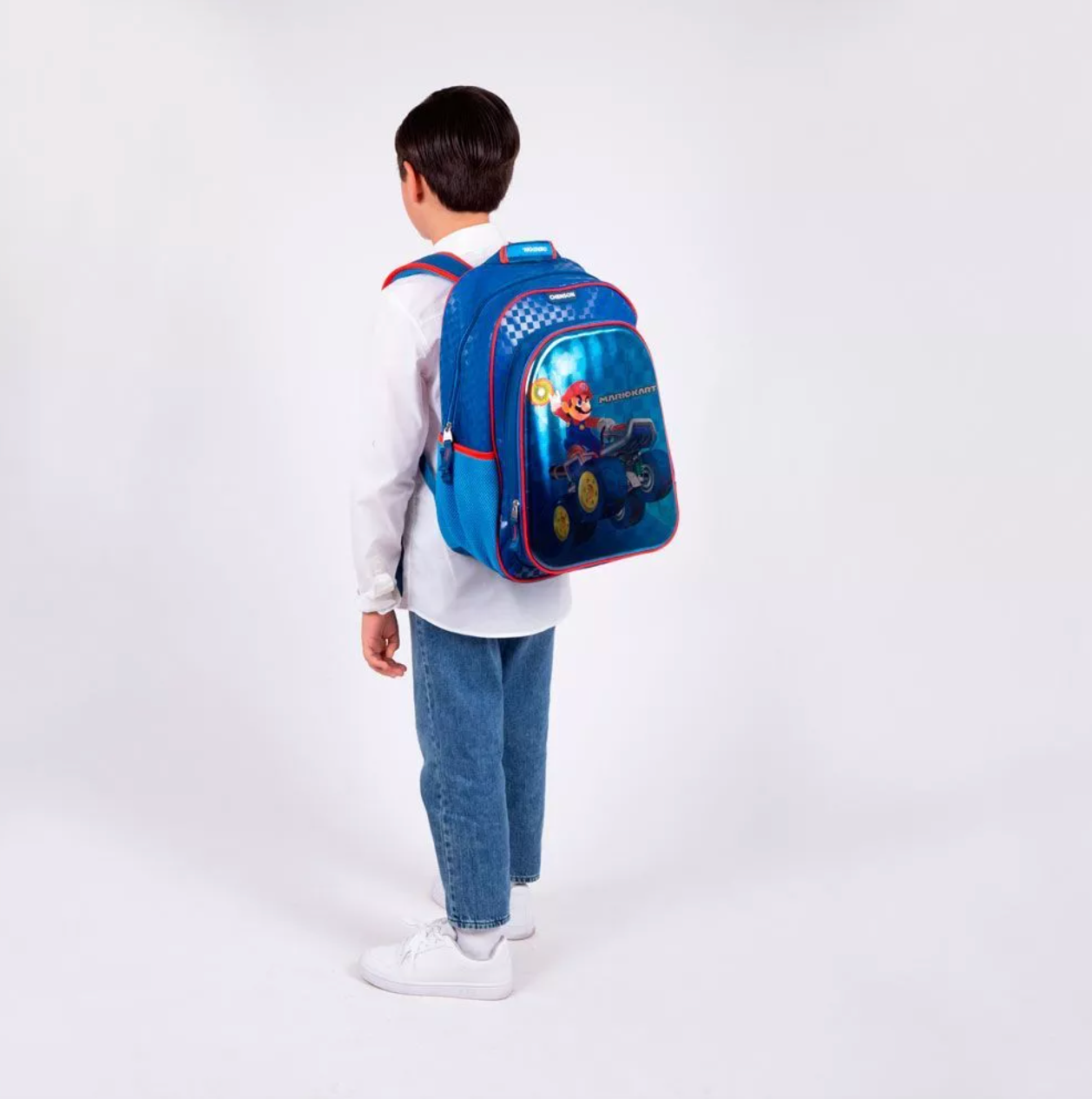 Mochila Infantil Mario Kart Azul