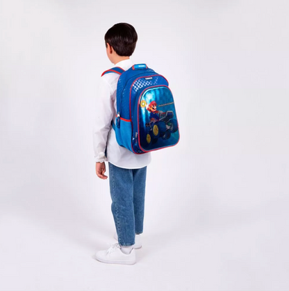 Mochila Infantil Mario Kart Azul