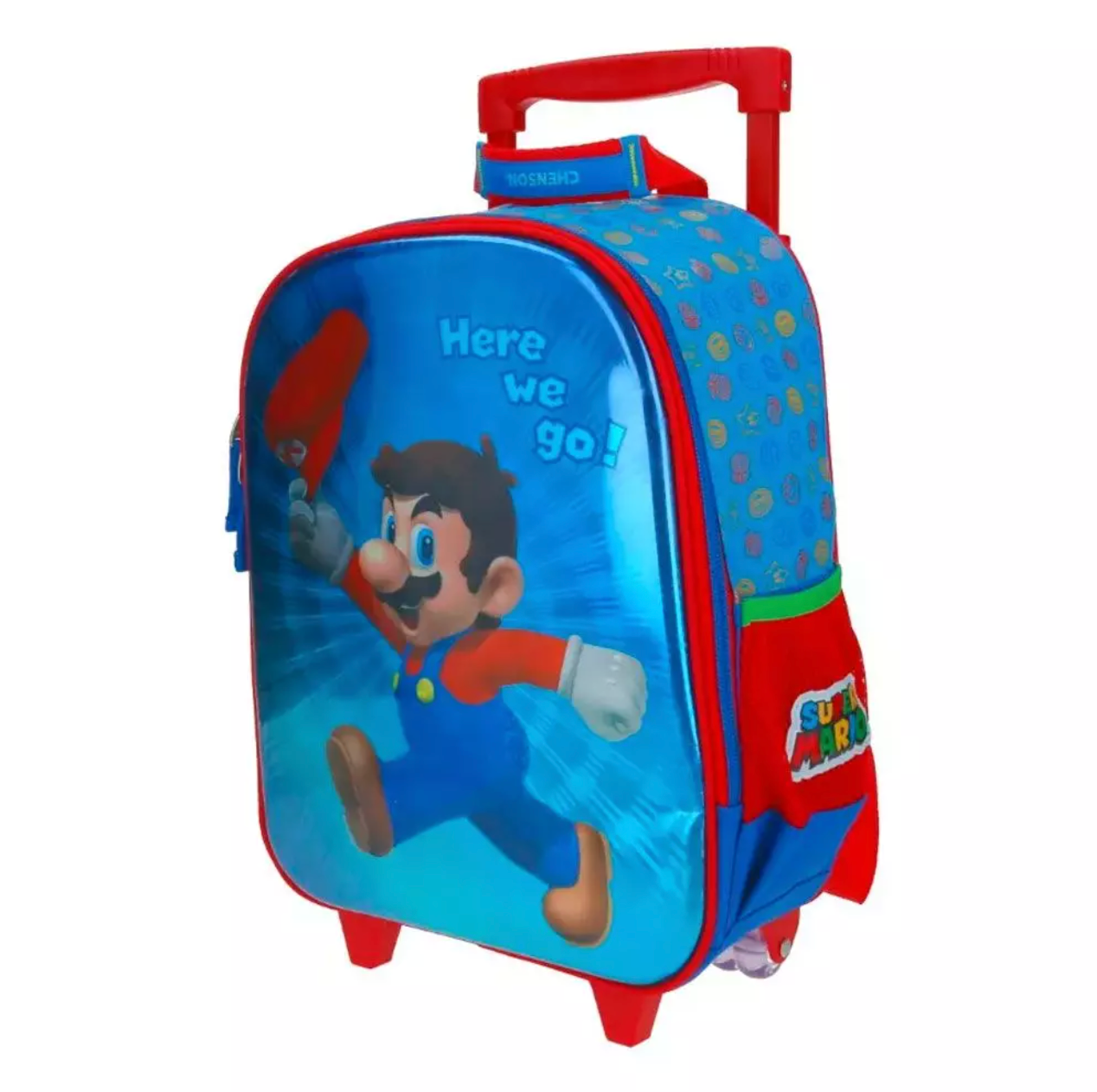 Mochila con Ruedas Super Mario Pequeña Infantil