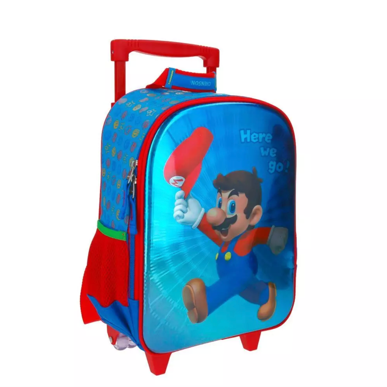 Mochila con Ruedas Super Mario Pequeña Infantil