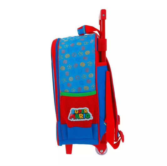 Mochila con Ruedas Super Mario Pequeña Infantil