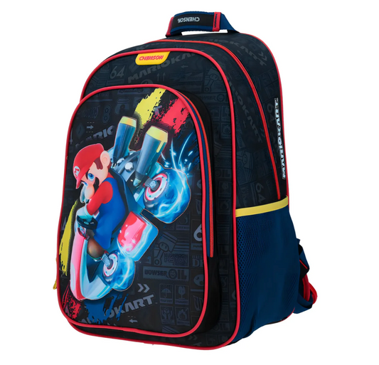 Mochila Infantil Mario Kart Luz Led