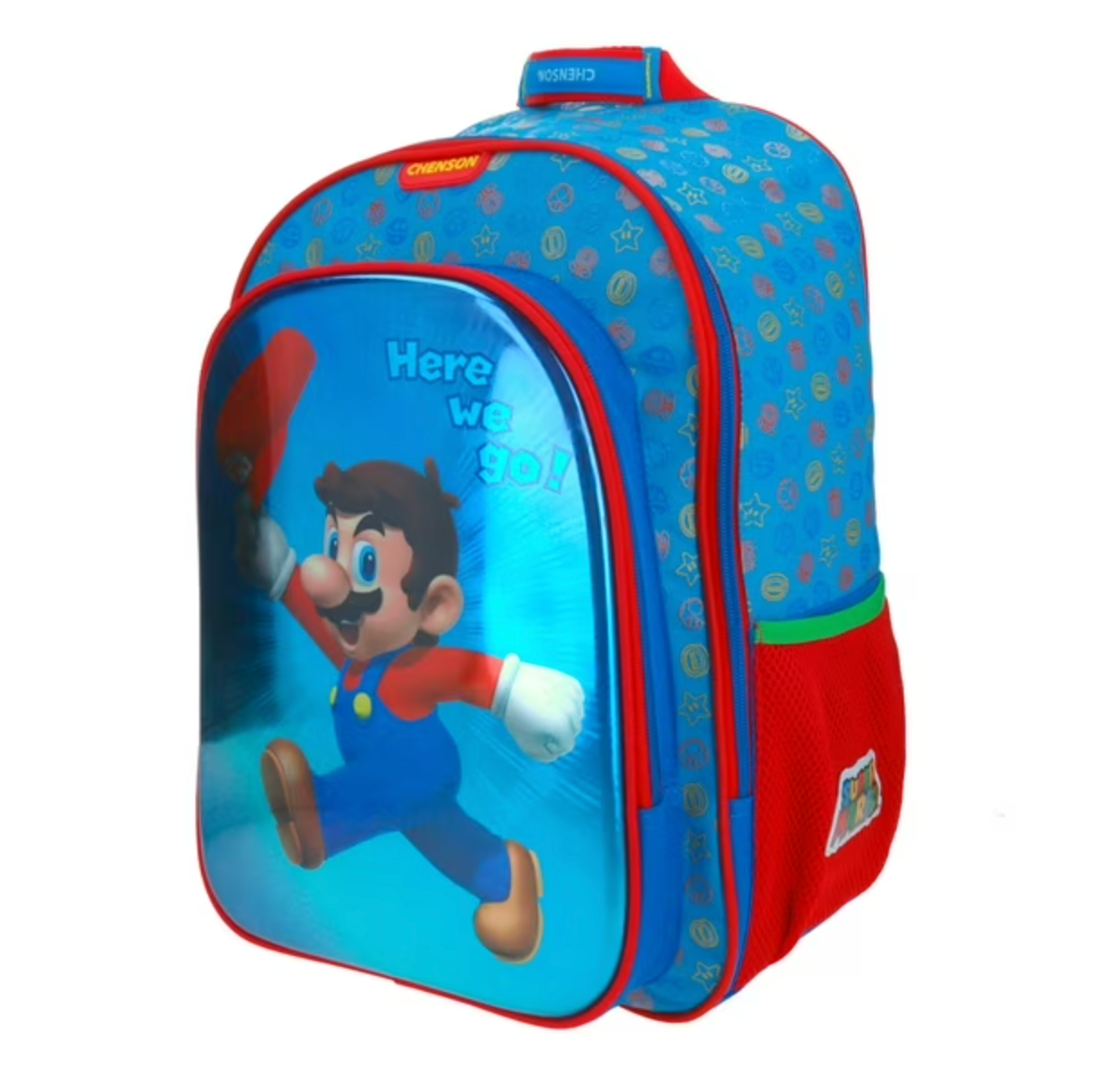 Mochila Super Mario Grande Azul
