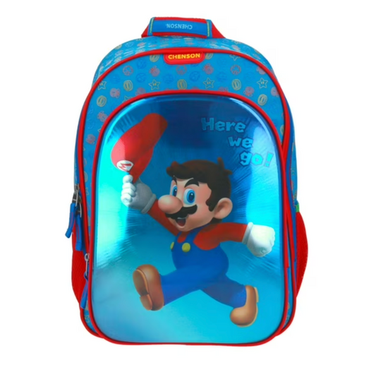 Mochila Super Mario Grande Azul