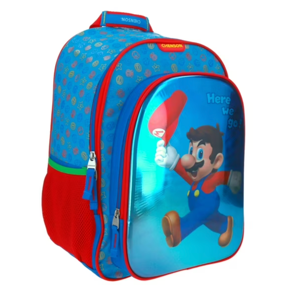 Mochila Super Mario Grande Azul