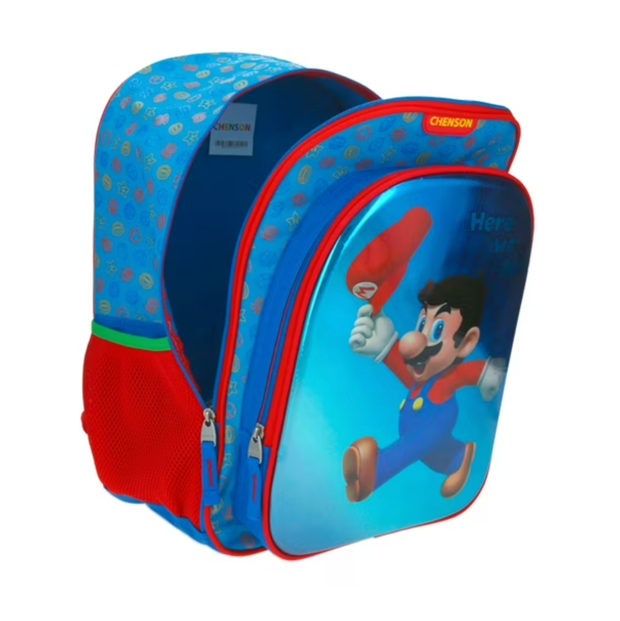 Mochila Super Mario Grande Azul
