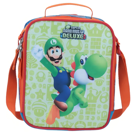 Lonchera Escolar Super Mario Luigi y Yoshi