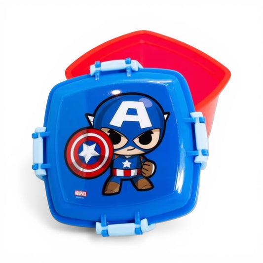 Hermetico Capitan America Snack Cuadrado 360ml