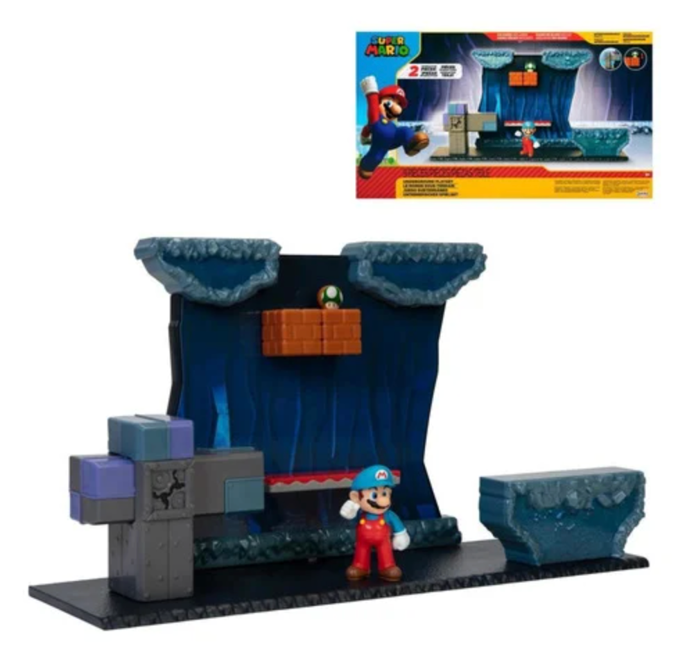 Juego Figura De Acción Super Mario Set Subterráneo