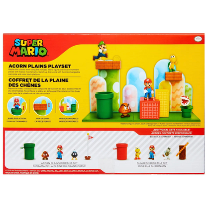 Set Super Mario Playset Acorn Plains Nintendo