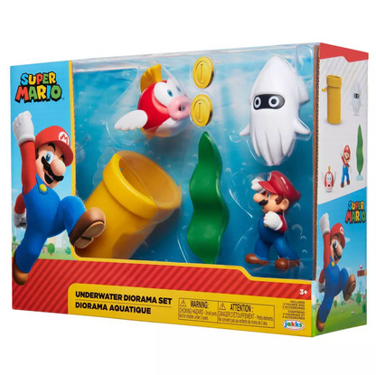 Set Super Mario Diorama Acuatico Jakks Pacific