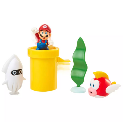 Set Super Mario Diorama Acuatico Jakks Pacific