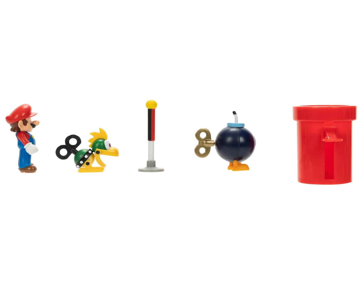 Juguete Playset Diorama Super Mario Cubierta De Aeronave