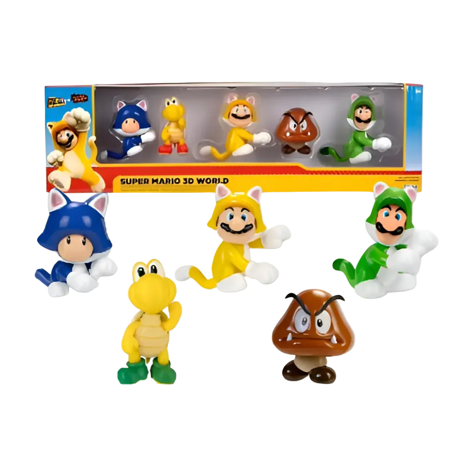 Set Figuras Super Mario Nintendo 3d World