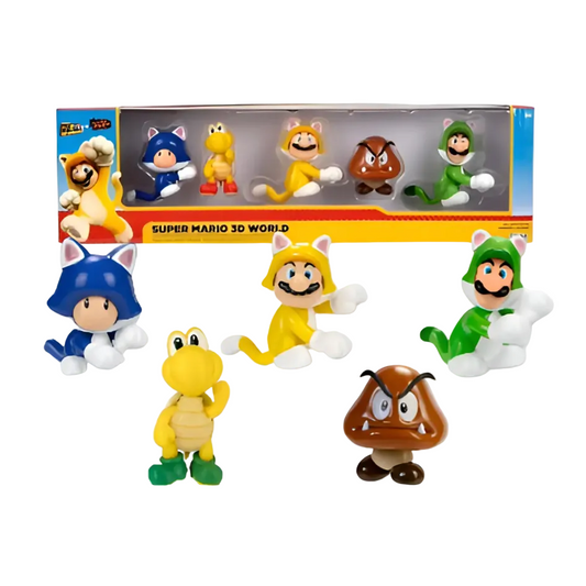 Set Figuras Super Mario Nintendo 3d World