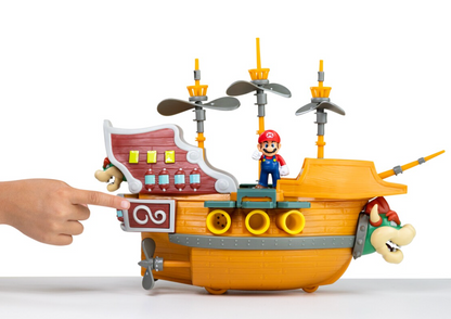 Juego Super Mario Barco Bowser Deluxe con 5 Figuras Playset