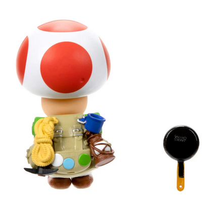 Super Mario Bros Figura Toad Con Sarten 10cm