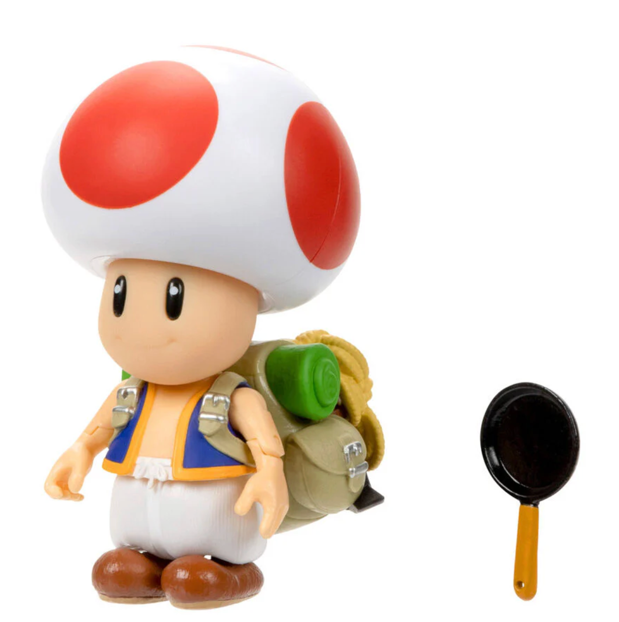 Super Mario Bros Figura Toad Con Sarten 10cm