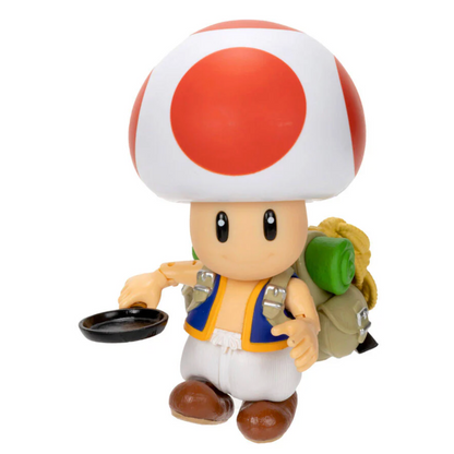 Super Mario Bros Figura Toad Con Sarten 10cm