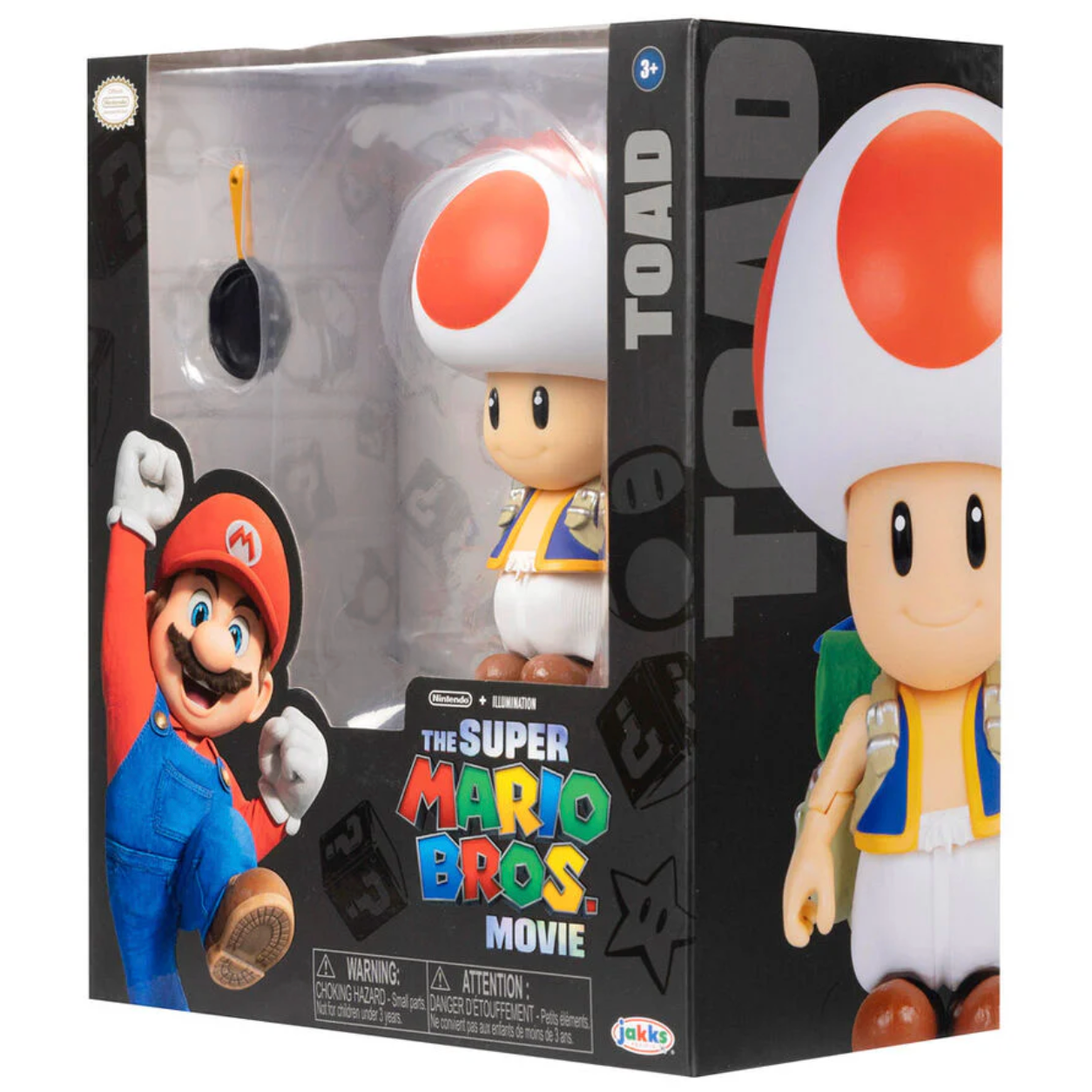 Super Mario Bros Figura Toad Con Sarten 10cm