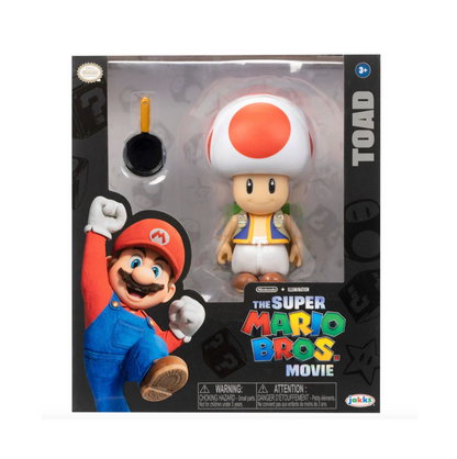 Super Mario Bros Figura Toad Con Sarten 10cm