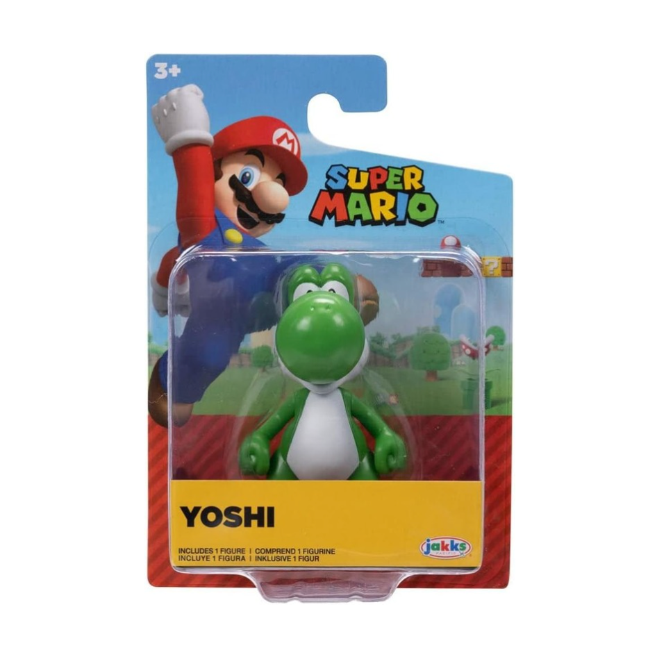 Mini Figura Articulada Yoshi - Super Mario 6,5cm