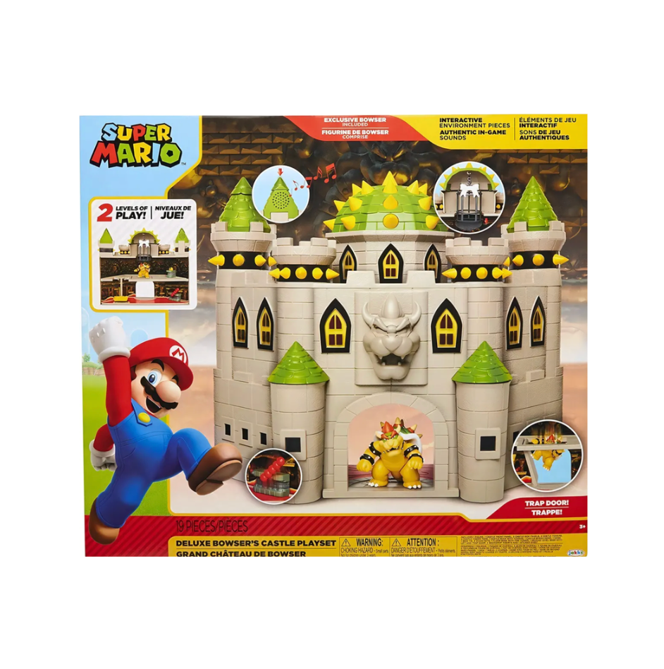 Juguete Escena Batalla Castillo De Bowser Super Mario