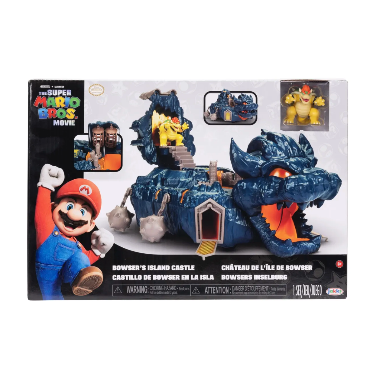 Playset Castillo Isla De Bowser Nintendo Super Mario Bros