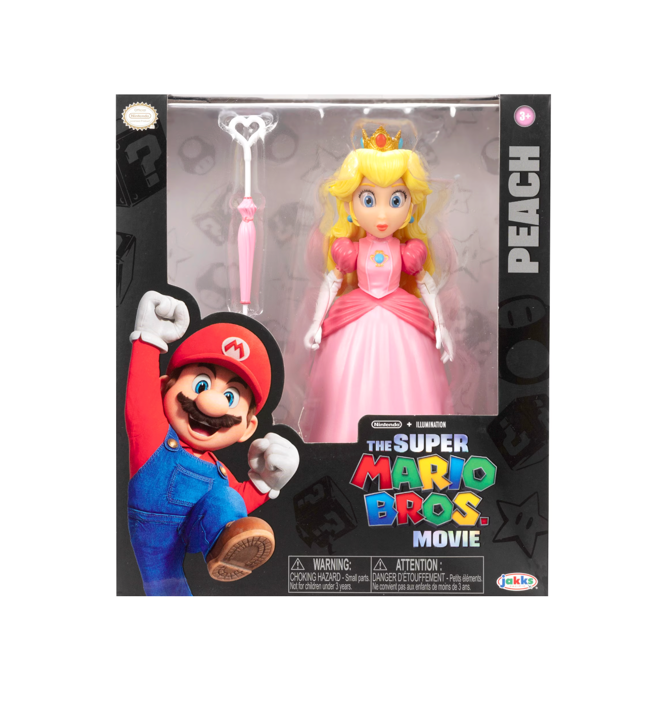 Figura Princesa Peach Super Mario Bros Movie Jakks