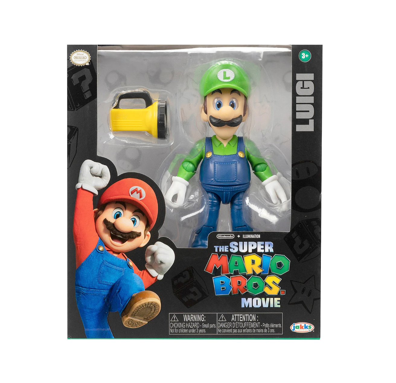 Figura Luigi Juguete Super Mario Bros Movie Jakks