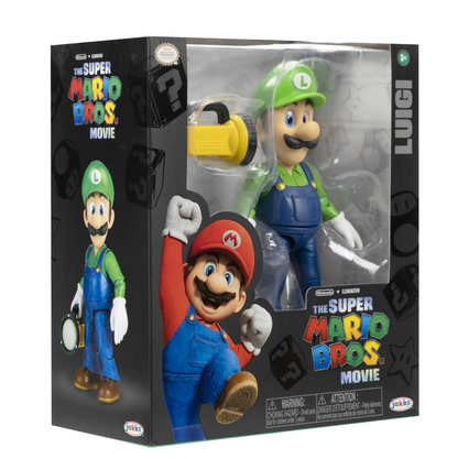 Figura Luigi Juguete Super Mario Bros Movie Jakks