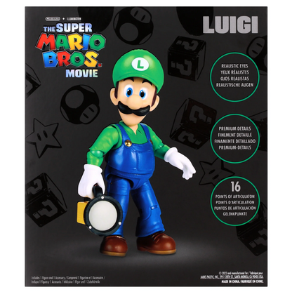 Figura Luigi Juguete Super Mario Bros Movie Jakks