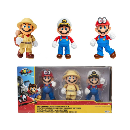 Set 3 Figuras Super Mario Odyssey Jakks Pacific
