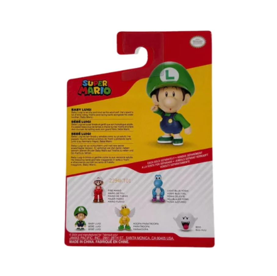 Figura Super Mario Baby Luigi Jakks Pacific 6cm