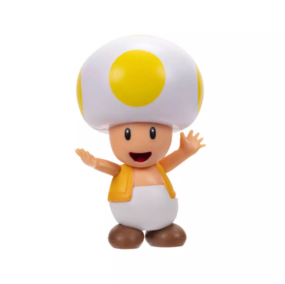 Figura Toad Amarillo Super Mario Coleccionable 6cm