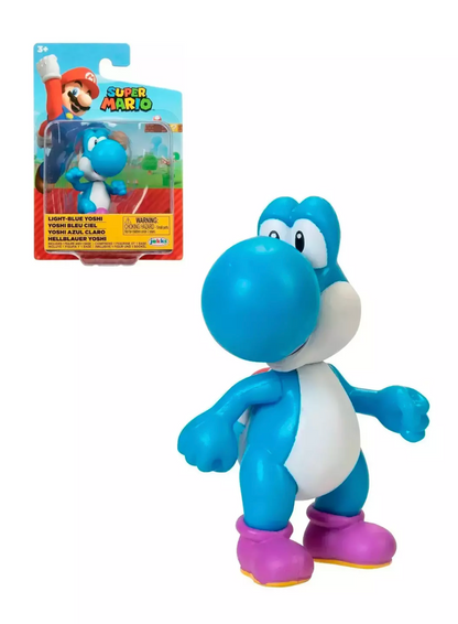Figura Yoshi Azul Claro De 6cm Super Mario