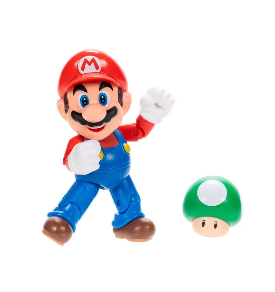 Super Mario Figura Mario Bros 10 cm Con Accesorio