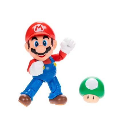 Super Mario Figura Mario Bros 10 cm Con Accesorio