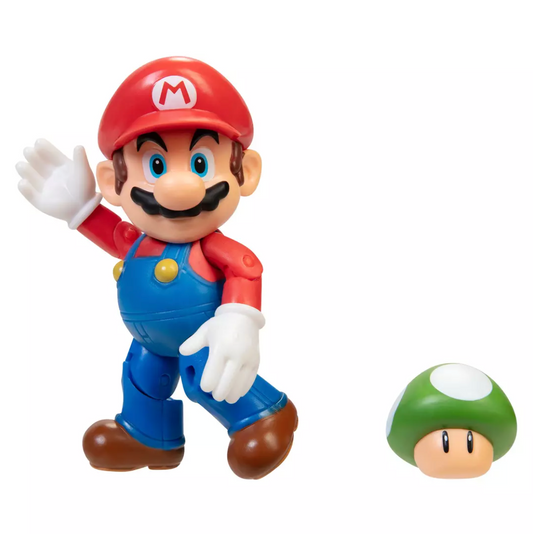Super Mario Figura Mario Bros 10 cm Con Accesorio