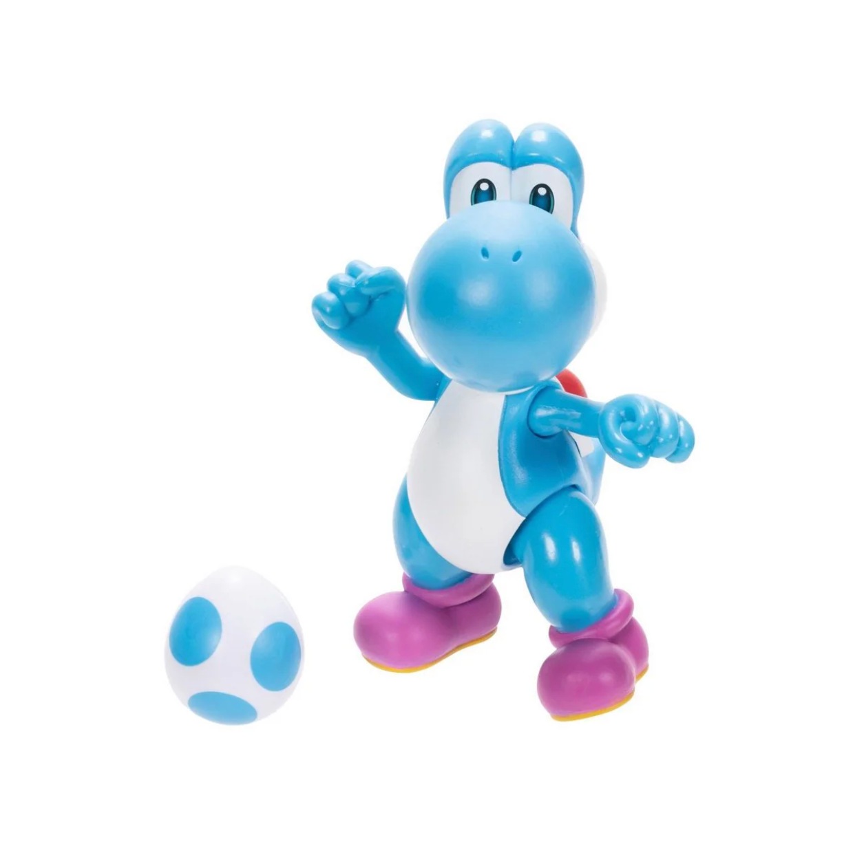 Figura Super Mario Bros Yoshi Celeste 10 Cms Jakks