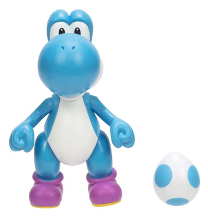 Figura Super Mario Bros Yoshi Celeste 10 Cms Jakks