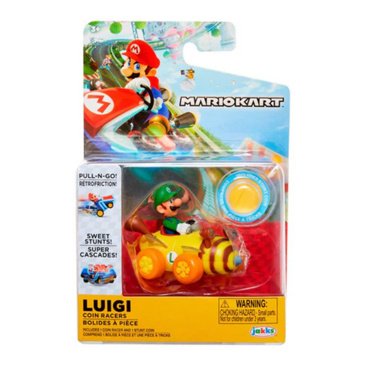 Mario Kart Vehiculo Modelo Luigi Coin Racer Super Mario