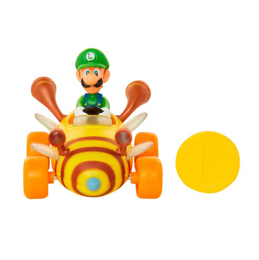 Mario Kart Vehiculo Modelo Luigi Coin Racer Super Mario