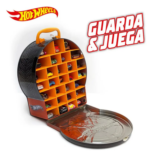 Caja Metalica Para Guardar 29 Autos Hot Wheels