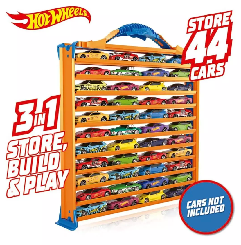 Hot Wheels Car Case Para 44 Carros Rack & Track